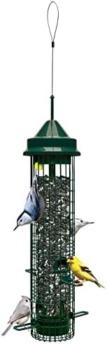 Squirrel Buster Classic Squirrel-proof Bird Feeder w/4 Feeding Ports, 2.4-pound Seed Capacity | Four feeding ports, weight-sensitive closure
