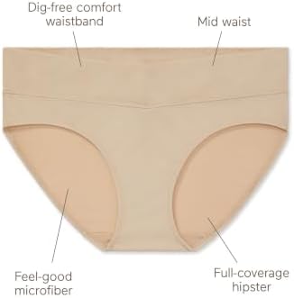 Warner's womens Blissful Benefits No Muffin Top 3 Pack Hipster Panties