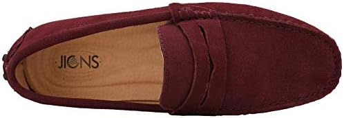 JIONS Mens Driving Penny Loafers Suede Moccasins Slip On Casual Dress Boat Shoes