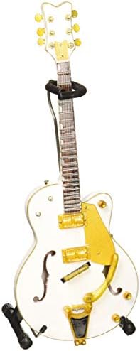 Axe Heaven BS-091 Brian Setzer White Hollow Body Mini Guitar
