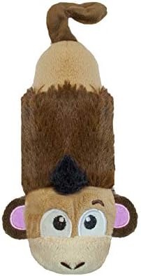 Petstages Stuffing-Free Lil' Squeak Monkey Plush Dog Toy, Small