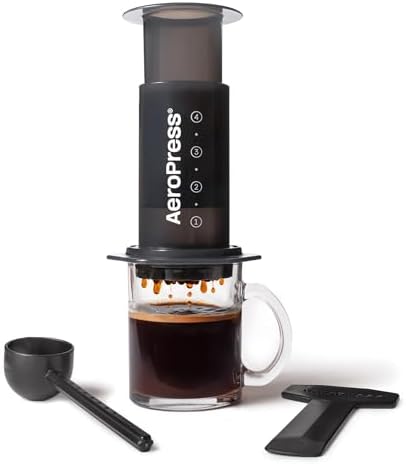 AeroPress Original Coffee Press, French Press, Pour-Over & Espresso Style | All-in-One Manual Coffee Maker, 2-Minute Brew, Less Bitterness, More Flavor, Portable, Travel & Camping