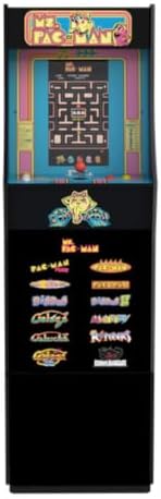Arcade1Up Ms. Pac-Man Classic SE Arcade Machine, 13 Classic Games | 4 Feet Tall with 15.6-Inch IPS Color Monitor, Dual Speakers and Wi-Fi Leaderboards