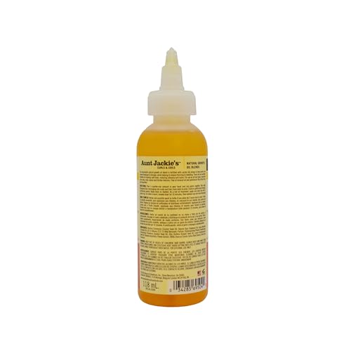 Aunt Jackie's Natural Growth Oil Blends Nourish My Hair - Flaxseed and Monoi, Improve Hair's Overall Health, Rich in Omega-3 and Anti-Oxidants, 4 oz