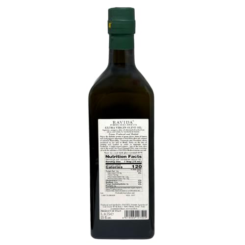 Ravida Extra Virgin Olive Oil, 25 Fl Oz– Multi Award-Winning Sicilian EVOO, Cold Extracted, Medium Fruity, Premium First Cold Pressed Olive Oil