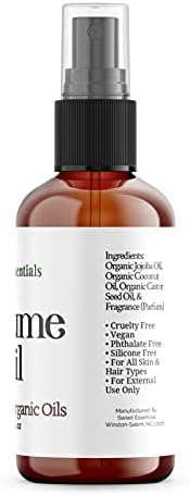Sweet Essentials EGYPTIAN MUSK Perfume Oil, Made with Organic Oils, 2oz, Spray on Perfume Hair & Body Oil - Alcohol, Silicone & Preservative Free