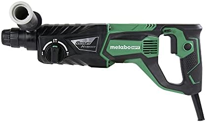Metabo HPT Rotary Hammer | SDS Plus | 1-Inch, 7.5-Amp | For Drilling | Chipping and Hammer Drilling (DH26PF)