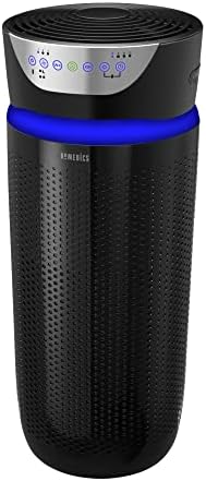 Homedics 5-in-1 UV-C Air Purifier - 360-Degree HEPA Filter for 1, 593 Sq Ft, Extra Large Air Purifiers for Bedroom and Home, Essential Oil Pads