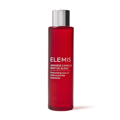 ELEMIS Japanese Camellia Body Oil Blend for Stretch Marks, 100ml | Luxuriously lightweight body oil nourishes, conditions