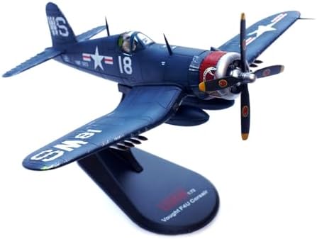 Alloy WWII USMC F4U Corsair Fighter VMF-323 Death Rattlers White 18 Model 1:72 Toy Simulation Science Exhibition Model