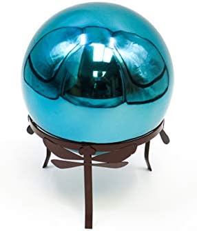 Trademark Innovations Dragonfly Metal Gazing Ball Stand Garden Pedestal