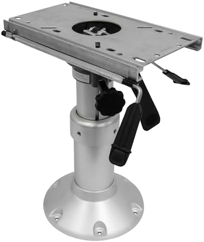 Wise 8WP145 Heavy Duty Mainstay Air Power Pedestal with Locking Swivel and Slide | Air-powered height adjustment 14.5 to 20 in, 2-7/8 in post