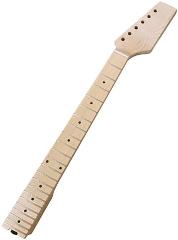 Electric Guitar Kit,Mahogany Body and Maple Neck,Maple Fretboard,Uncut DIY Guitar Kit Diy Build Your Own,Electric Guitars Unfinished