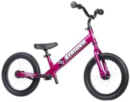 Strider 14x Classic, Awesome Blue - Balance Bike for Kids 3 to 6 Years -Includes Kid Sized Grips, Padded Seat, Performance Footrest, All-Purpose Tires Easy Assembly, Tool-Free Adjustments | No Pedals, Balance Bike with Adjustable Seat and Handlebars, Lig…