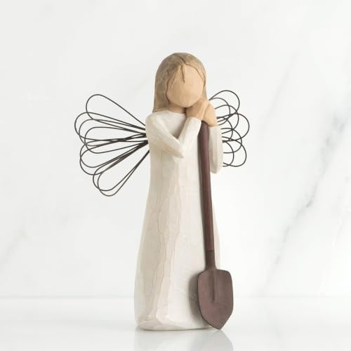 Willow Tree Angel of The Spirit, Sculpted Hand-Painted Figure | Hand-Painted Angel Figurine, Celebrating Friendship, Nature and Everyday Blessings, Sculpted by Artist Susan Lordi