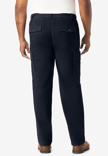 Boulder Creek by Kingsize Men's Big & Tall Renegade Side-Elastic Waist Cargo Pants
