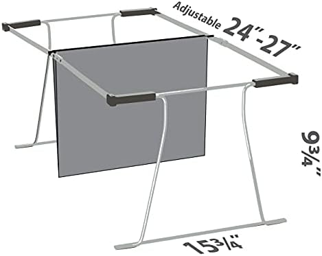 Officemate Universal Hanging File Frame, Letter and Legal Size, Rails 24 to 27, Steel, 1 Set (91966)