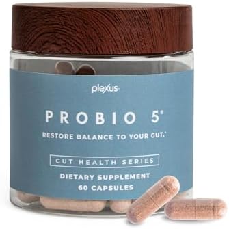 Plexus® ProBio 5®, 60 Capsules | 3 Billion CFU from 5 probiotic strains to support gut microbiome balance and healthy digestion