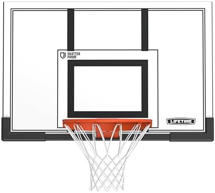 Lifetime 79910 50 Inch Backboard Rim Combo, Mounting Kit Sold Separately