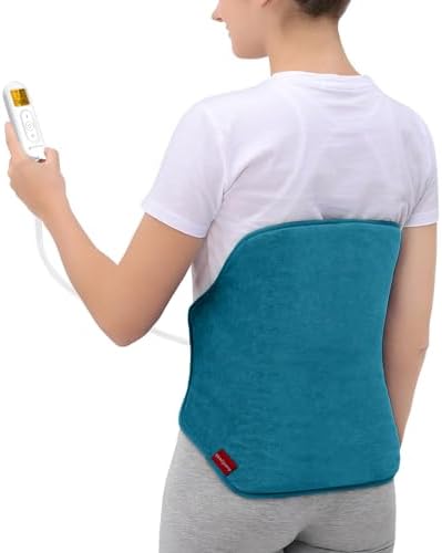 Comfytemp Heating Pad for Back & Period Abdomen, FSA Eligible HSA, XL, Grey