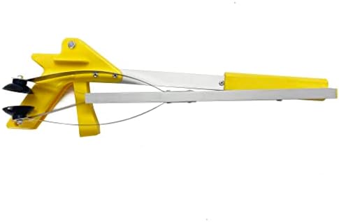Grabber Reacher Suction Cup Grip Tool- Long 32 Inch Foldable Strong Heavy Duty Aluminum Pick Up Stick - Lightweight Trash Litter Picker Claw