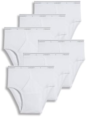 Jockey Classic Low Rise Brief- 6 Pack - 100% Cotton Underwear for Men