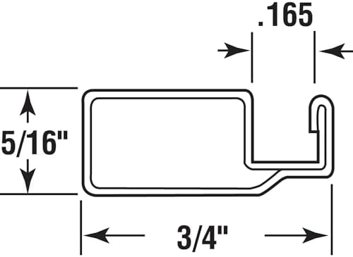 Prime-Line MP14073 Aluminum Screen Frame – 5/16 x 3/4 x 72 In. Bronze Finish – Build or Repair Window Screens – Cut to Size – Uses 5/16 x