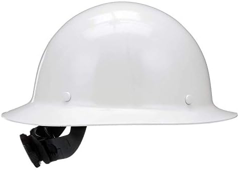 MSA Skullgard Full-Brim Hard Hat with Suspension - Non-Slotted Cap, Made of Phenolic Resin, Radiant Heat Loads up to 350F, Standard Size Hard Hat | Fas-Trac III Ratchet Suspension