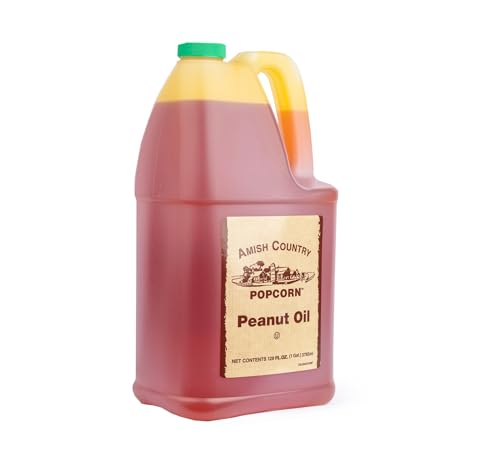 Amish Country Popcorn | Peanut Oil - 1 Gallon | Old Fashioned, Non-GMO, Gluten Free, and Kosher