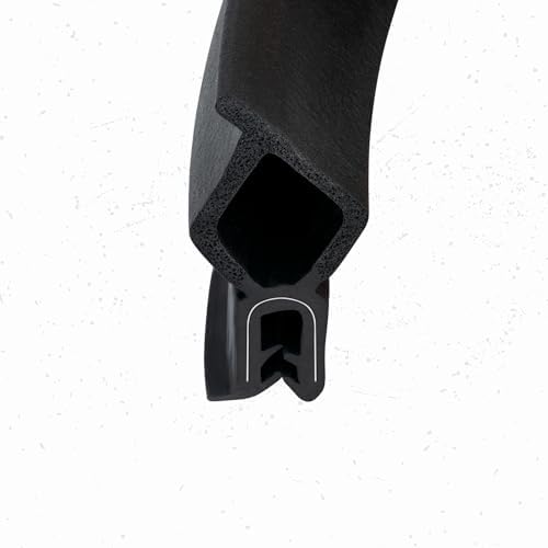 Trim Seal Vertical Bulb Lock Seal 0.87" Bulb Height x 0.039" to 0.22" Grip Range (5 Feet)