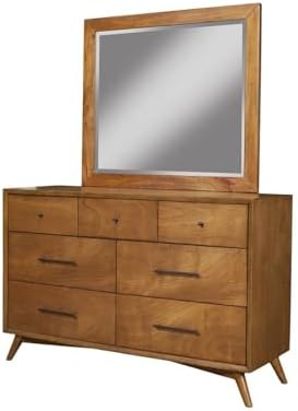Flynn Mahogany Dresser Mirror, Chestnut
