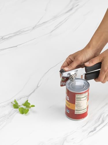 GoodCook Everyday Classic Can Opener, High Carbon Stainless Steel Blade, Heavy Duty with Soft Grip Handles, Manual Kitchen Tool for All Can Sizes