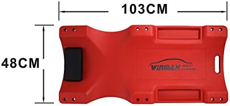 Low Profile Red 40 Inch Creeper Garage Plastic Rolling Car Repair Mechanic Cart