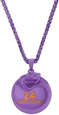 Black Mamba Memorial Pendant - Basketball Star Snake Necklace for Men & Women, Mamba Forever Tribute Jewelry
