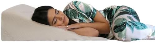 Acid Reflux Wedge Pillow for Sleeping & Sitting – Elevating Memory Foam Pillow for GERD Relief, Snoring, & Back Pain (Side Sleeping Wedge