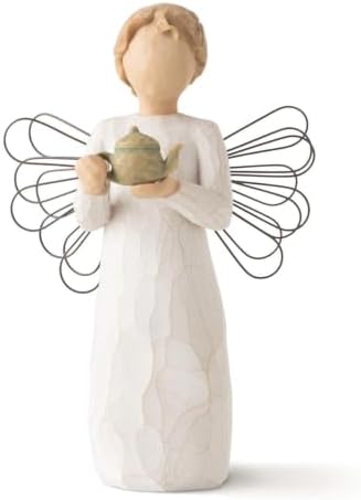 Willow Tree Angel of The Spirit, Sculpted Hand-Painted Figure | Hand-Painted Angel Figurine, Celebrating Friendship, Nature and Everyday Blessings, Sculpted by Artist Susan Lordi