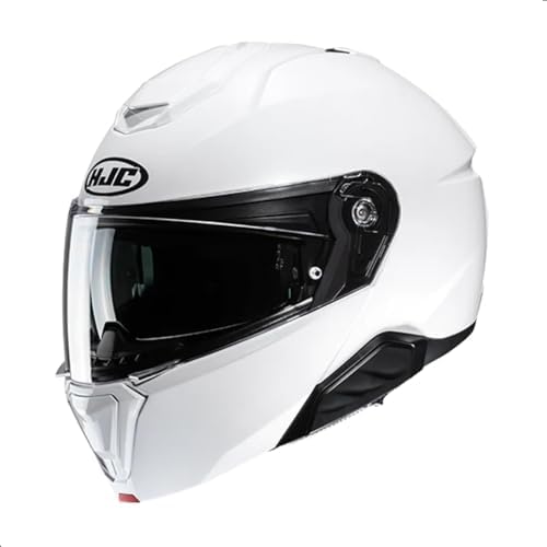 HJC i91 Solid Modular Motorcycle Helmet with HJ-33 Pinlock Shield, DOT Approved (Semi Flat Black, Medium)