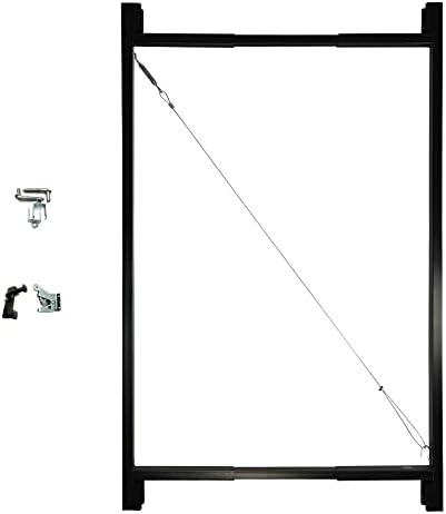 Adjust-A-Gate® AG72LTP-ZR0110 Medium - Wide Corrosion Resisting Steel Full-Frame Anti-Sag Fence Gate Kit – Fits Openings of 36" - 72"