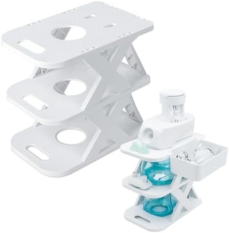 Countertop Caddy 3-Tier Storage Compatible with Navage Nasal Irrigation System