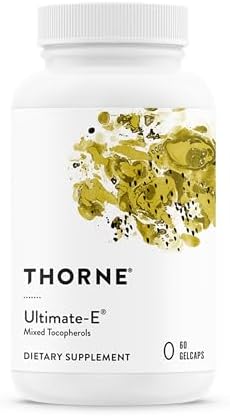 THORNE Ultimate-E, Vitamin E from Mixed Tocopherols Supplement, 60 Softgels | Supports Cardiovascular Health & Antioxidant Protection*, Gluten