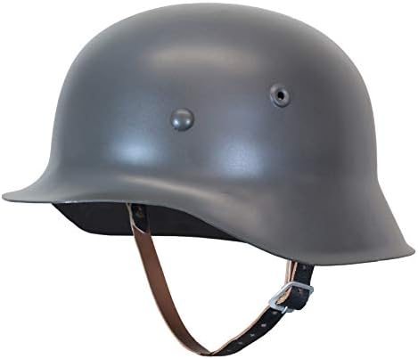 Epic Militaria Reproduction WW2 German Army M42 STEEL HELMET with Leather Liner & Chin Strap