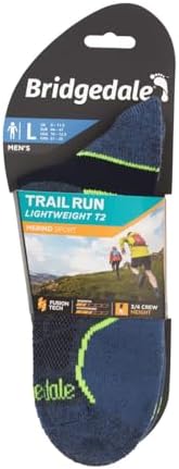 Bridgedale Men's Trail Run Lightweight T2 Merino Performance ¾ Crew