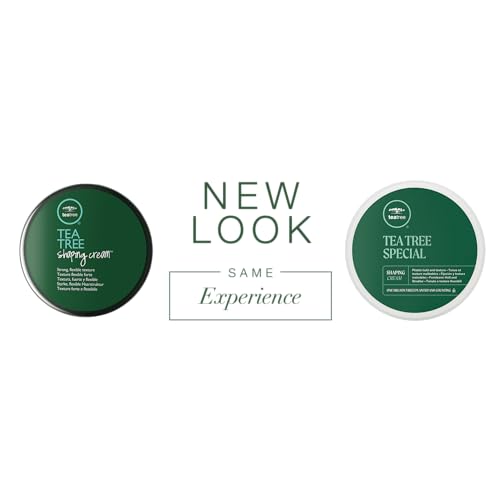 Tea Tree Shaping Cream, Hair Styling Cream, Long-Lasting Hold, Matte Finish, For All Hair Types
