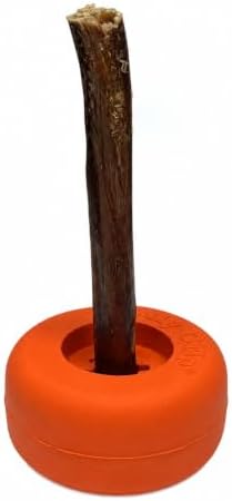 Bully Stick Holder for Dogs - Medium Size - Interactive Dog Toy, Dog Treat Holder, Slow Feeder, Treat Dispenser, Chew Toy and Dog Safety Device