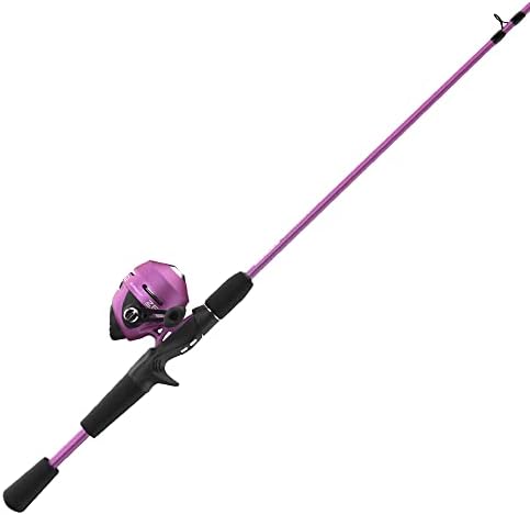 Zebco Slingshot Spincast Reel and Fishing Rod Combo, 2-Piece Fishing Pole, Right-Hand Retrieve, Pre-Spooled with 10-Pound Zebco Line