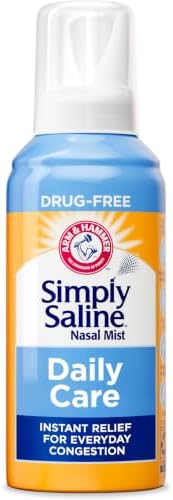 Arm and Hammer, Simply Saline Nasal Care Daily Mist - Instant Relief for Every Day Congestion - One, 4.5 Ounce