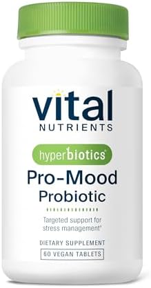 Vital Nutrients Pro-Mood Probiotic, 60 Vegan Tablets