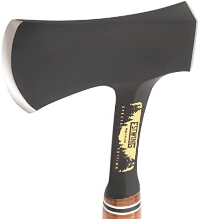ESTWING Sportsman's Axe - 14" USA Made Special Edition Camping Hatchet with Forged Steel Construction & Genuine Leather Grip - E24ASEA | Made in USA, Outdoor Versatility, Genuine Leather Grip, Forged In One Piece, Heavy Duty Sheath