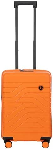 Bric's B|Y Ulisse Checked Luggage with Spinner Wheels – Expandable Lightweighted Hard Shell Suitcase, TSA Combination Lock - Removeable Wash Bag Included - 30 Inch, Mango