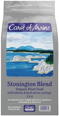 Coast of Maine CMSBO15 Stonington Blend Organic Growers Potting Soil Mix with All Natural Oceanic Ingredients for Planters and Pots, 1.5 Cubic Feet